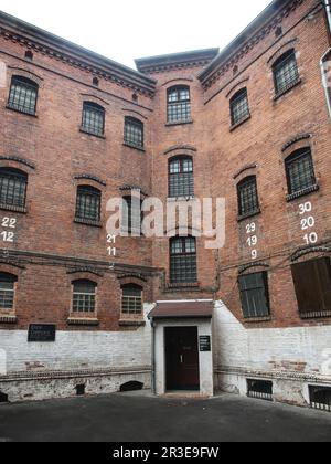 Cortile interno del memoriale di Moritzplatz a Magdeburgo Neustadt Foto Stock