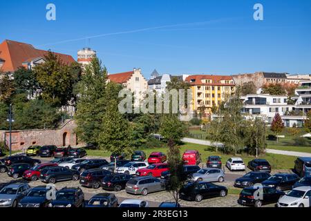 Foto della capitale Magdeburgo Foto Stock