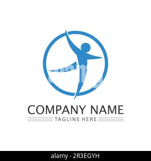 Persone icona gruppo di lavoro Vector logo illustrazione disegno Illustrazione Vettoriale