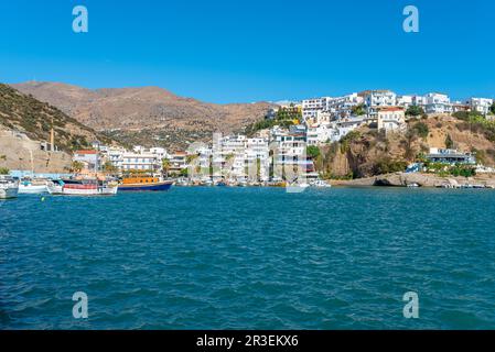 Agia Galini è una popolare località turistica sull'isola di Creta Foto Stock