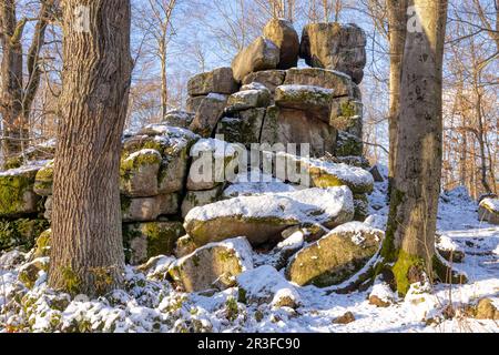 Piccolo mulino del diavolo nei pressi di Friedrichsbrunn sulle montagne Harz Foto Stock