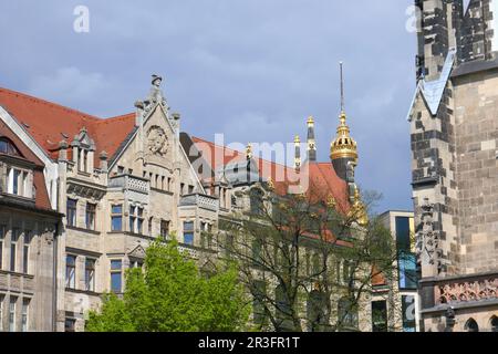 Commerzbank (ex grande magazzino Ebert) a Lipsia, Germania Foto Stock