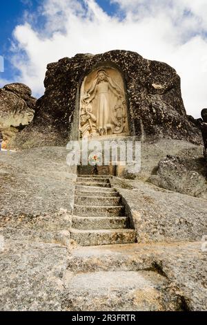 Senhora da Boa Estrella, Pico de La Torre, la Serra da Estrela, Beira Alta, Portogallo, Europa. Foto Stock