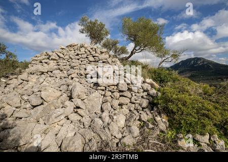 túmulo de Son Ferrandell-Son Oleza, i milenio a C., Valldemossa, Mallorca, Isole Baleari, spagna. Foto Stock