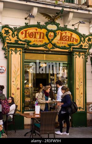 Forn des Teatre, -horno del teatro-, Maiorca, isole Baleari, Spagna, Europa. Foto Stock