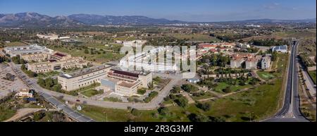 Università delle Isole Baleari, veduta aerea, Maiorca, Isole Baleari, Spagna. Foto Stock