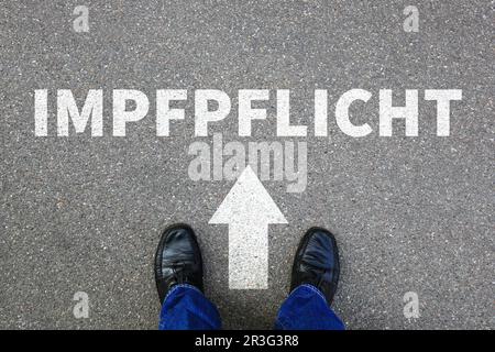 Vaccinazione obbligatoria vaccinazione obbligatoria vaccinazione obbligatoria vaccinazione obbligatoria vaccinazione obbligatoria contro il coronavirus corona virus COV Foto Stock