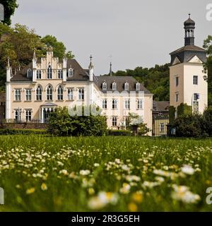 Castello di Sayn, Bendorf, distretto di Mayen-Koblenz, Renania-Palatinato, Germania, Europa Foto Stock