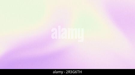 Giallo verde viola rosa pastello colore gradiente sfondo granuloso texture olografica astratto banner design Foto Stock