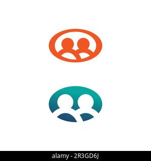 Logo People, Team, Succes People Work, Group and Community, vettore e design del logo Group Company e Business Care, logo Family Icon Succes Illustrazione Vettoriale