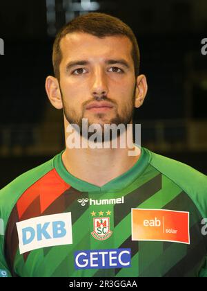 Giocatore di pallamano Lucas Meister SC Magdeburg 2 LIQUI MOLY HBL Pallamano Bundesliga Stagione 2022-23 Foto Stock