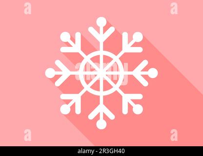 Astratto realistico inverno natale fiocco di neve icona - Vector Foto Stock