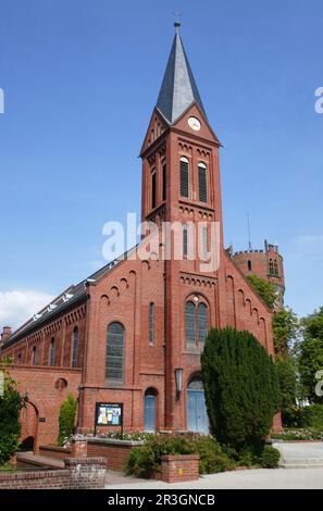 Chiesa cattolica di San Laurentius a Wismar Foto Stock