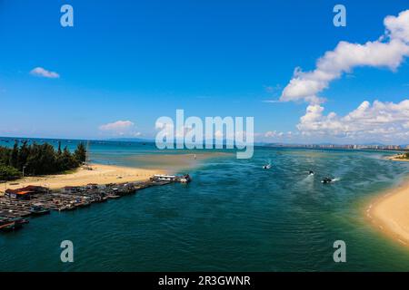 Laguna di Hainan Lingshui Foto Stock