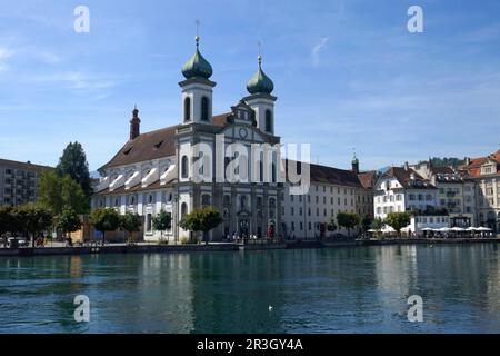 Chiesa gesuita di San Franz Xavier a Lucerna Foto Stock