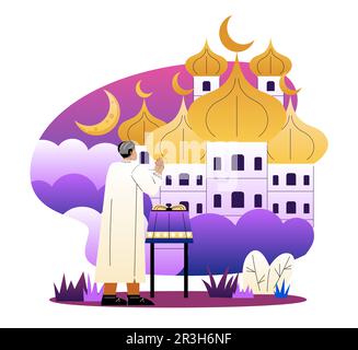 Ramadan Kareem concetto Illustrazione Vettoriale