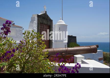 Castillo de la Virgen a Santa Cruz de la Palma, la Palma, Isole Canarie, Spagna Foto Stock