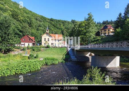 Treseburg nelle montagne Harz Foto Stock