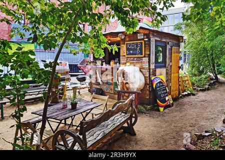 Ride Bar a Paula-Thiede-Ufer, Berlin-Mitte, Berlino, Germania, Europa Foto Stock