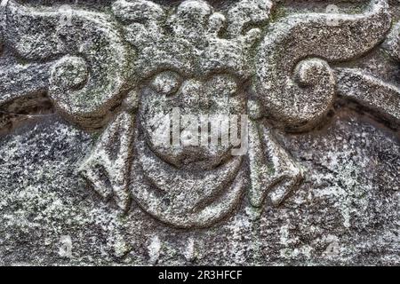 Antico Cimitero Ebraico di Praga Foto Stock