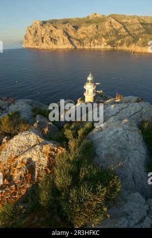 Cap Fabioler desde el cap de Tramuntana.Parque Natural de SA Dragonera.Andratx.Ponent.Mallorca.Baleares.España. Foto Stock