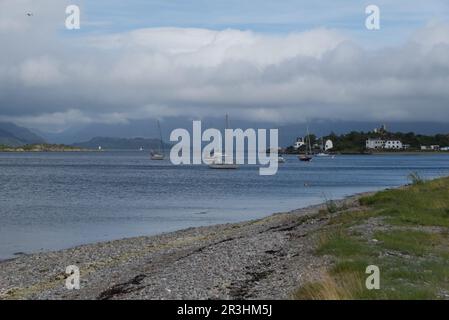 Kyleakin, Castello di Moil, Isola di Skye, Highland, Schottland, GroÃŸbritannien Foto Stock