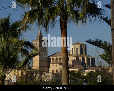 Iglesia parroquiale . Sineu. Comarca de es Pla. Maiorca. Baleares.España. Foto Stock