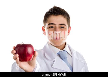 Apple un giorno tiene lontano il medico, vecchio detto Foto Stock