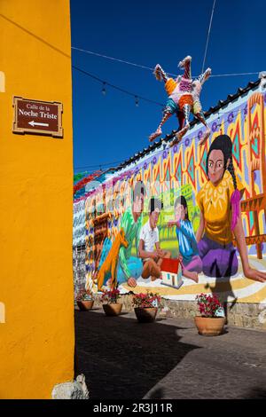 Barrio de Jalataco, Oaxaca, Messico Foto Stock
