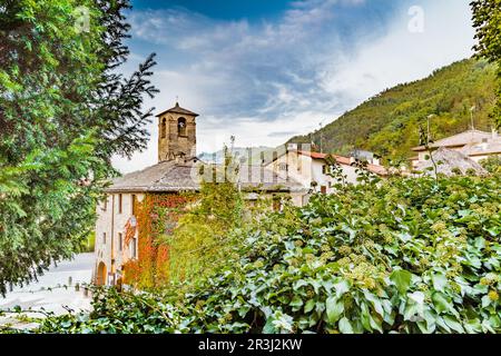 Villaggio di montagna in Toscana Foto Stock