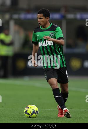 Milano, Italia, 13th maggio 2023. Rogerio di US Sassuolo durante la Serie A match a Giuseppe Meazza, Milano. L'immagine di credito dovrebbe essere: Jonathan Moskrop / Sportimage Foto Stock