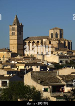 Iglesia parroquiale . Sineu. Comarca de es Pla. Maiorca. Baleares.España. Foto Stock