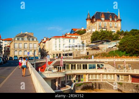 Gli edifici del centro della città di Biarritz in Francia Foto Stock