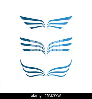 Falcon modello Logo illustrazione vettoriale design Illustrazione Vettoriale