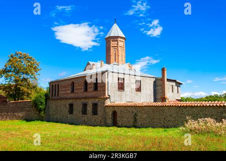 Akhali Shuamta o il complesso del nuovo monastero di Shuamta a Kakheti. Kakheti è una regione della Georgia orientale con Telavi come capitale. Foto Stock