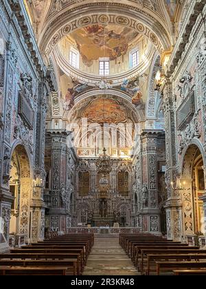 Santa Caterina da Alessandria è una chiesa cattolica romana situata nella parte storica di Palermo Foto Stock