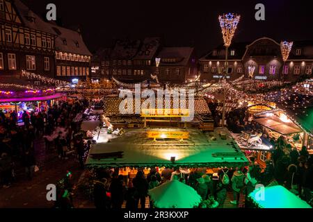 Mercatino di Natale Goslar Foto Stock