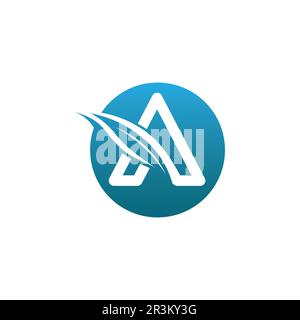 Un modello di lettera icona vettore illustration design Illustrazione Vettoriale