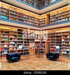 Cubo del libro, estensione della Duchessa Anna Amalia Library, Weimar, Turingia, Germania, Europa Foto Stock