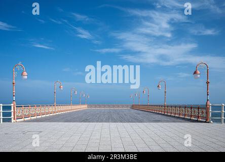 Il molo a Port Eiras a Colwyn Bay, vicino a Llandudno, Galles Foto Stock