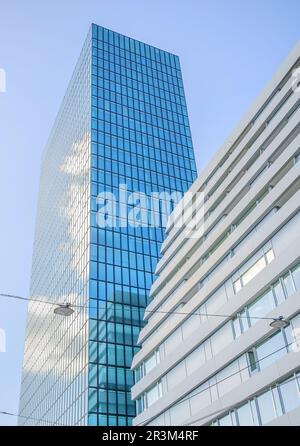 Messeturm Basilea, Svizzera Foto Stock