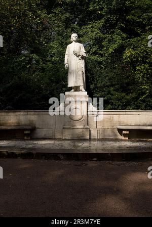 Monumento a Franz Liszt nel Parco sull'ILM, Weimar, Turingia, Germania, Europa Foto Stock