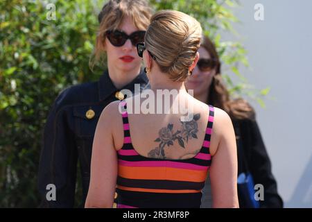 Cannes, Francia. 24th maggio, 2023. Scarlett Johansson alla Asteroid City fotocall durante il 76th° festival annuale del cinema di Cannes, il 24 maggio 2023 a Cannes. Photo by Lionel Urman/ABACAPRESS.COM Credit: Abaca Press/Alamy Live News Foto Stock