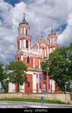 Chiesa di San Giacobbe e Filippo, Vilnius, Lituania Foto Stock