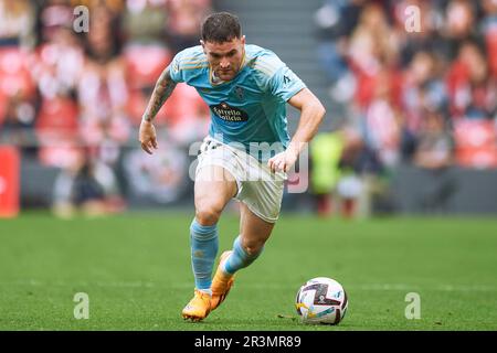 Bilbao, Spagna. 20th maggio, 2023. Javi Galan di RC Celta durante la partita la Liga tra Athletic Club e RC Celta ha giocato allo stadio di San Mames il 20 maggio 2023 a Bilbao, Spagna. (Foto di Cesar Ortiz/PRESSIN) Credit: PRESSINPHOTO SPORTS AGENCY/Alamy Live News Foto Stock