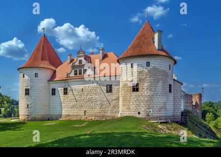 Il castello di Bauska, Lettonia Foto Stock