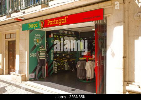 Foto Portugal Negozio ufficiale di calcio nel centro di Lisbona Foto Stock