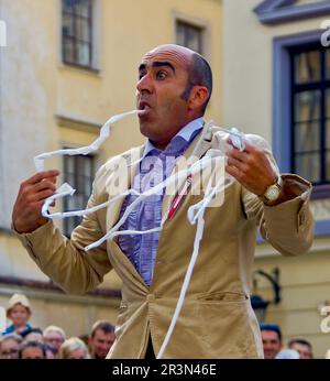 Ciro Cavallo in 'Ciro Cavallo Show' al festival del Carnevale Sztukmistrzów 2018 a Lublino Foto Stock