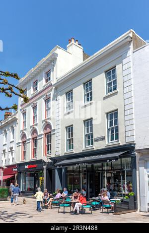 Vinifera Cafe, Broad Street, St Helier, Jersey, Isole del canale Foto Stock