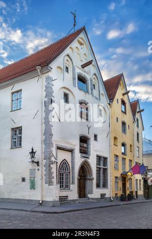 Street a Tallinn in Estonia Foto Stock